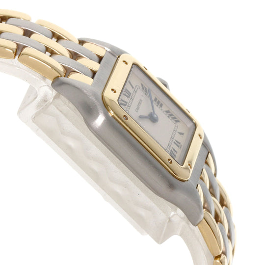 CARTIER Watches Quartz W25029B6 Stainless Steel , SSxK18YG gold PANTHERE SM 3ROW Ivory dial Women Used Authentic