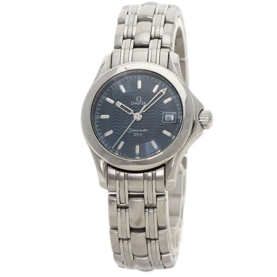 OMEGA Watches Quartz 2581.81.00 Stainless Steel , Stainless Steel Silver Seamaster120 blue dial Women Used Authentic