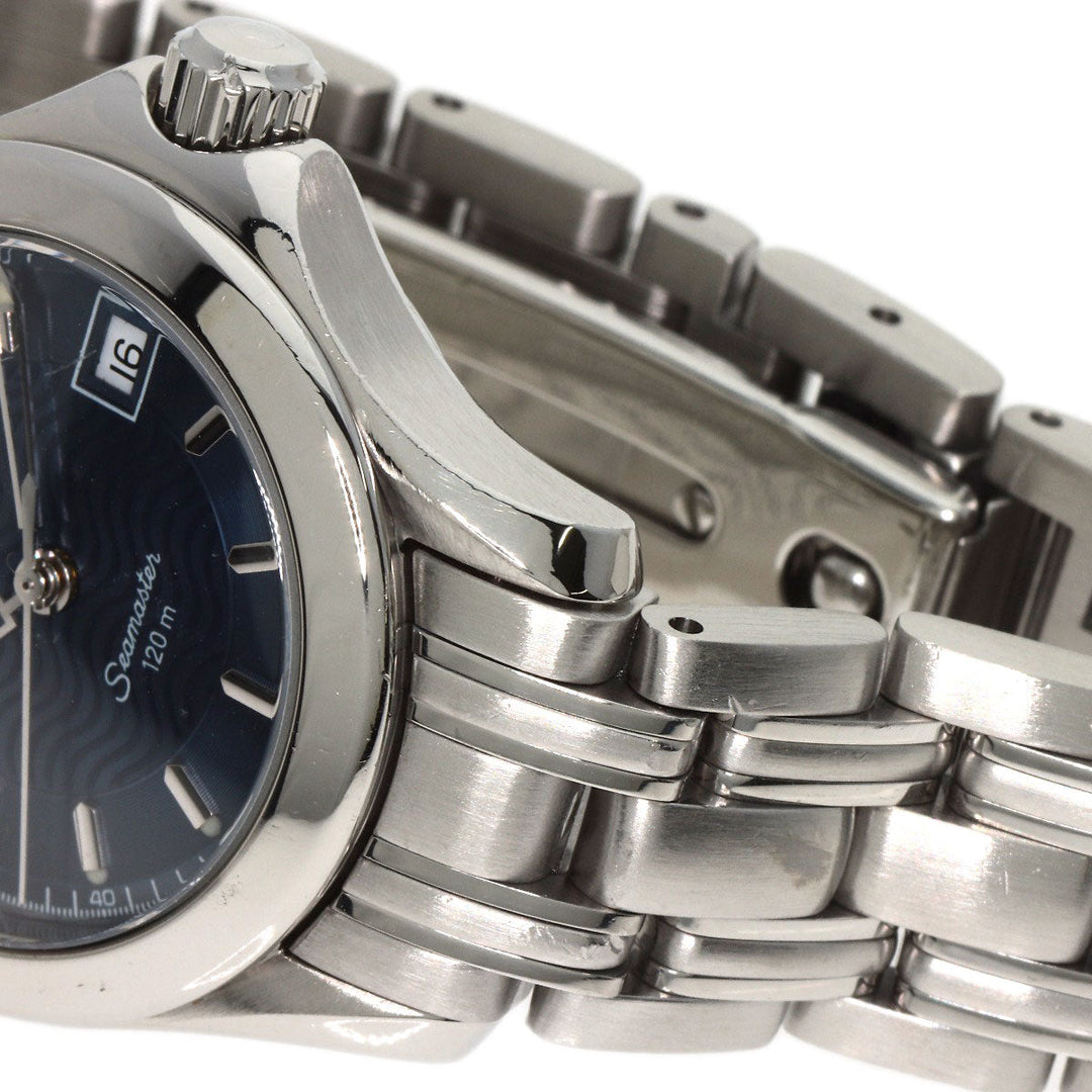 OMEGA Watches Quartz 2581.81.00 Stainless Steel , Stainless Steel Silver Seamaster120 blue dial Women Used Authentic