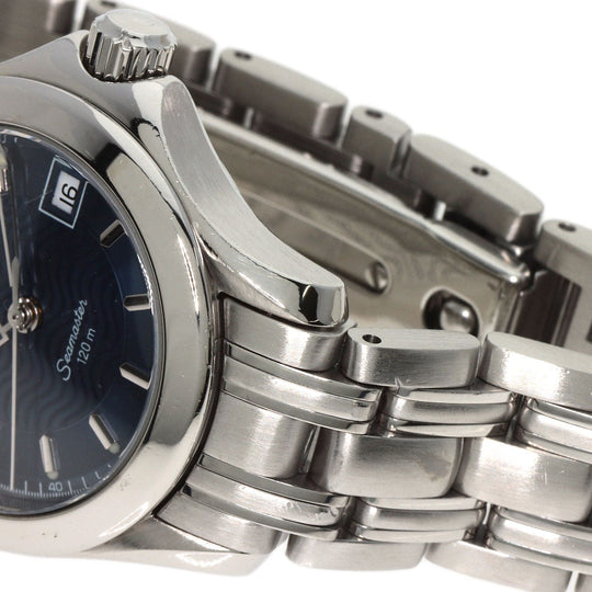 OMEGA Watches Quartz 2581.81.00 Stainless Steel , Stainless Steel Silver Seamaster120 blue dial Women Used Authentic