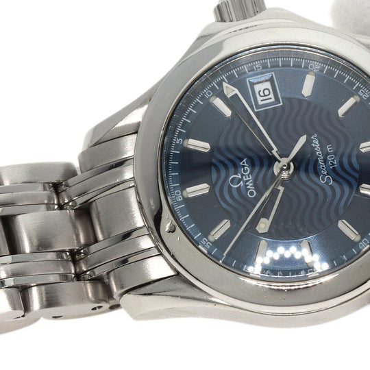 OMEGA Watches Quartz 2581.81.00 Stainless Steel , Stainless Steel Silver Seamaster120 blue dial Women Used Authentic