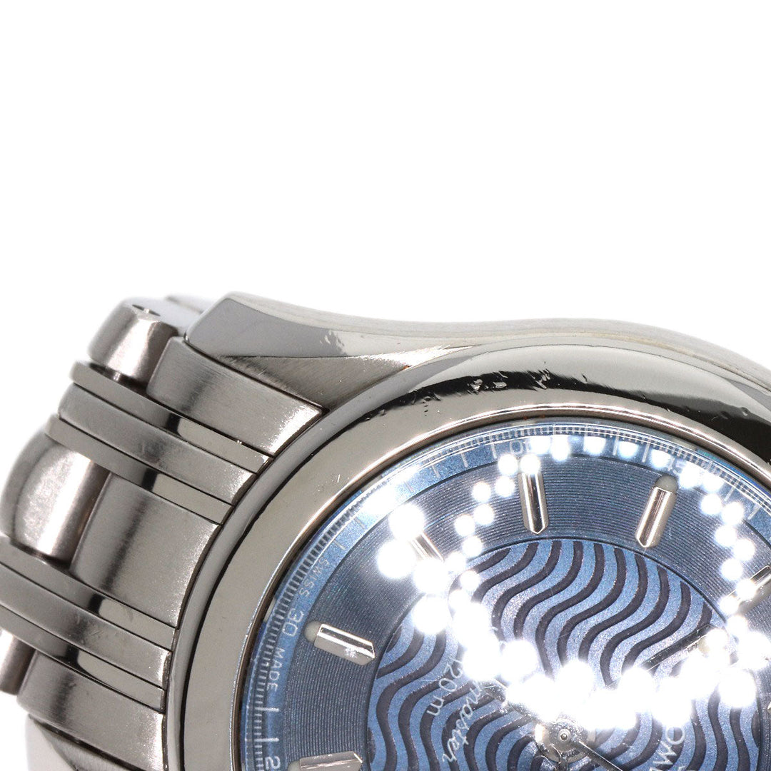 OMEGA Watches Quartz 2581.81.00 Stainless Steel , Stainless Steel Silver Seamaster120 blue dial Women Used Authentic