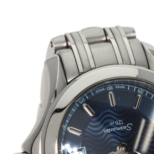 OMEGA Watches Quartz 2581.81.00 Stainless Steel , Stainless Steel Silver Seamaster120 blue dial Women Used Authentic