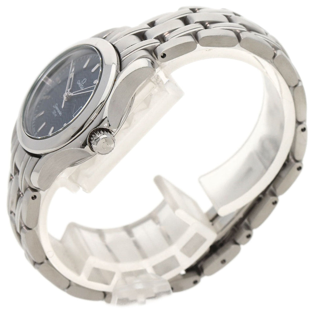 OMEGA Watches Quartz 2581.81.00 Stainless Steel , Stainless Steel Silver Seamaster120 blue dial Women Used Authentic