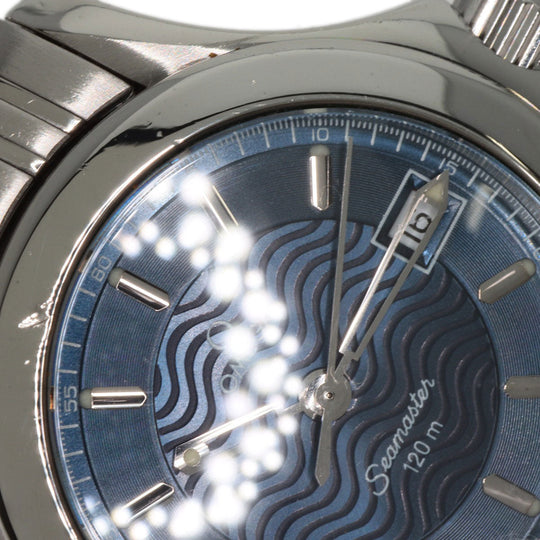 OMEGA Watches Quartz 2581.81.00 Stainless Steel , Stainless Steel Silver Seamaster120 blue dial Women Used Authentic