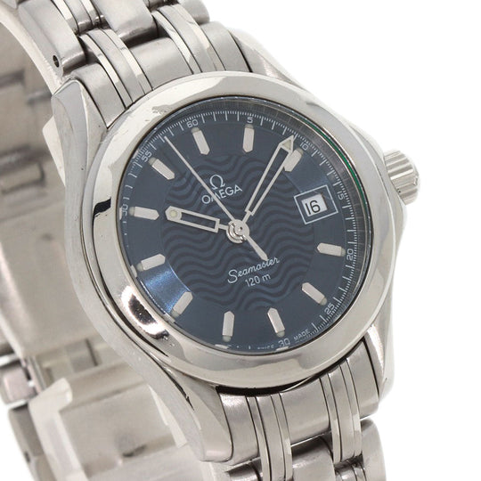 OMEGA Watches Quartz 2581.81.00 Stainless Steel , Stainless Steel Silver Seamaster120 blue dial Women Used Authentic