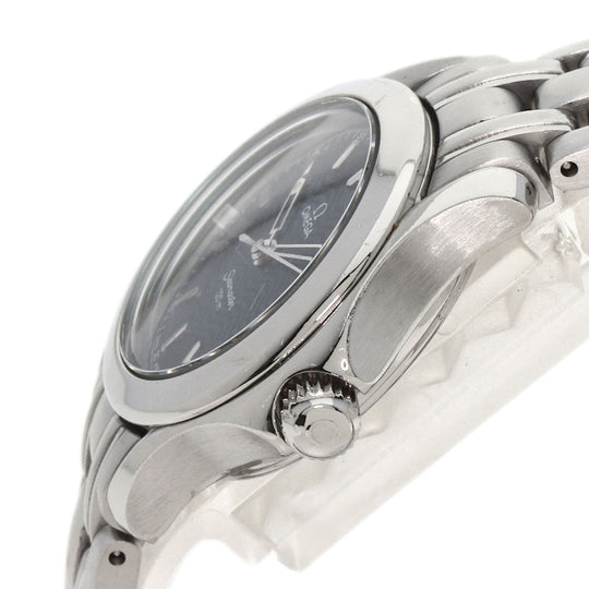 OMEGA Watches Quartz 2581.81.00 Stainless Steel , Stainless Steel Silver Seamaster120 blue dial Women Used Authentic