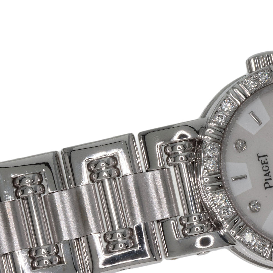 PIAGET Watches Quartz 5964AK81 K18WG, K18WG, Diamond Silver Dancer 6P Bezel Diamond White shell dial Women Used Authentic