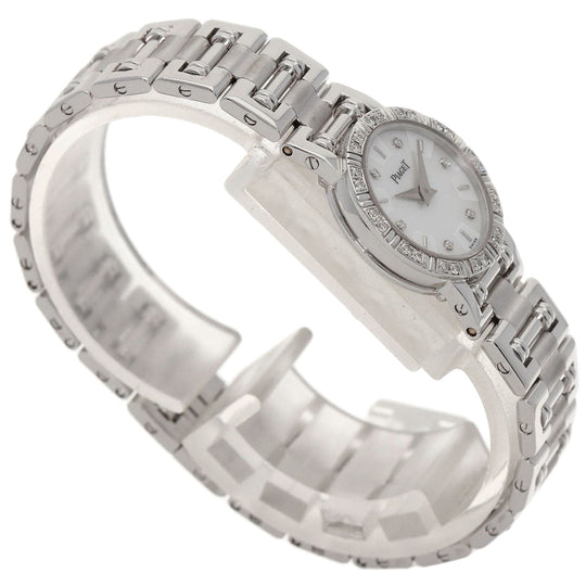 PIAGET Watches Quartz 5964AK81 K18WG, K18WG, Diamond Silver Dancer 6P Bezel Diamond White shell dial Women Used Authentic
