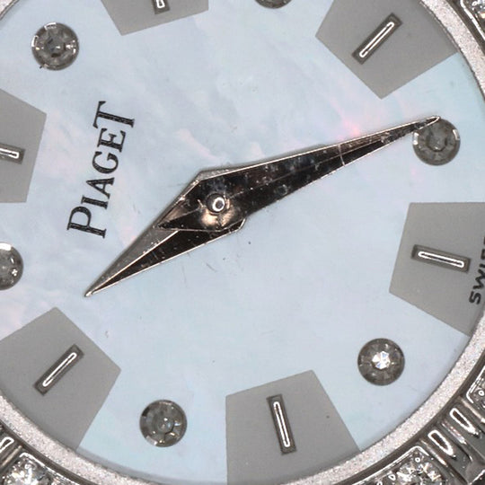PIAGET Watches Quartz 5964AK81 K18WG, K18WG, Diamond Silver Dancer 6P Bezel Diamond White shell dial Women Used Authentic
