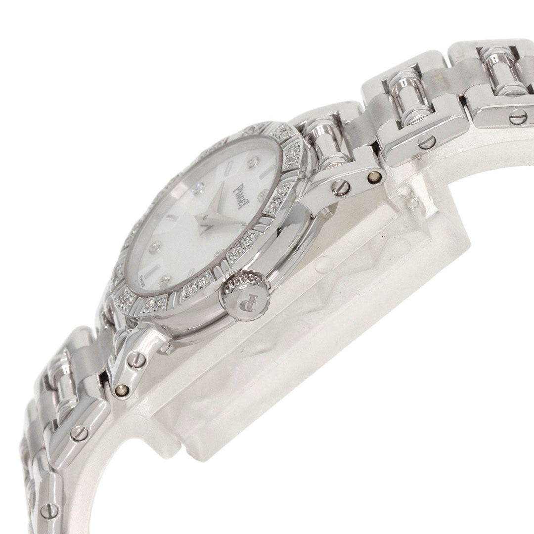 PIAGET Watches Quartz 5964AK81 K18WG, K18WG, Diamond Silver Dancer 6P Bezel Diamond White shell dial Women Used Authentic