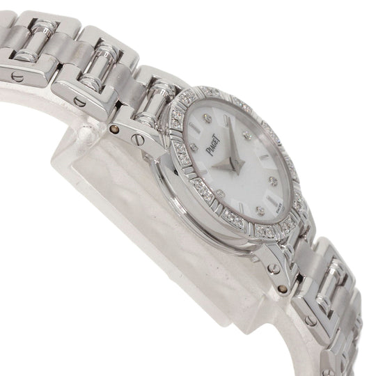 PIAGET Watches Quartz 5964AK81 K18WG, K18WG, Diamond Silver Dancer 6P Bezel Diamond White shell dial Women Used Authentic