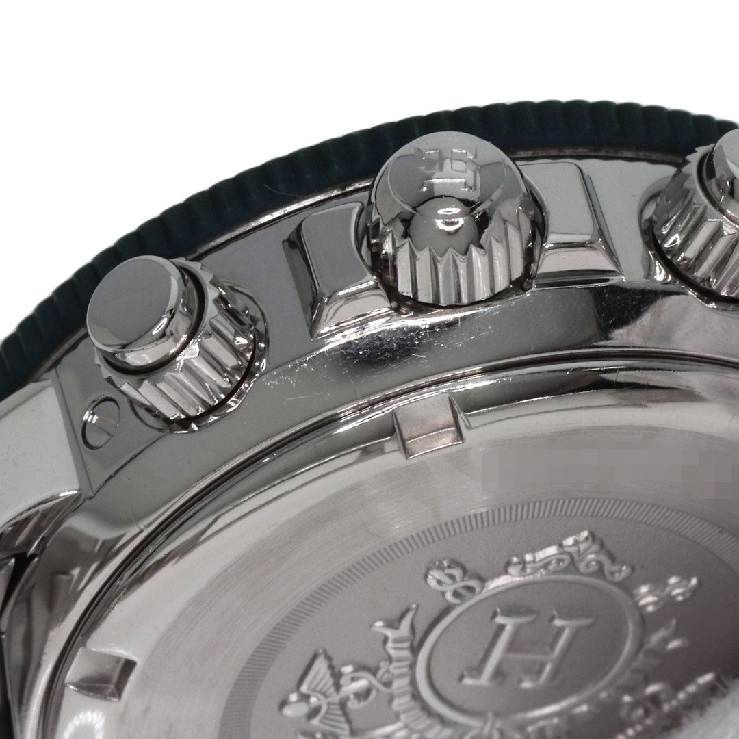 HERMES Watches Quartz CL2.317 Stainless Steel , Stainless Steel Silver Clipper diver blue dial Boys Used Authentic