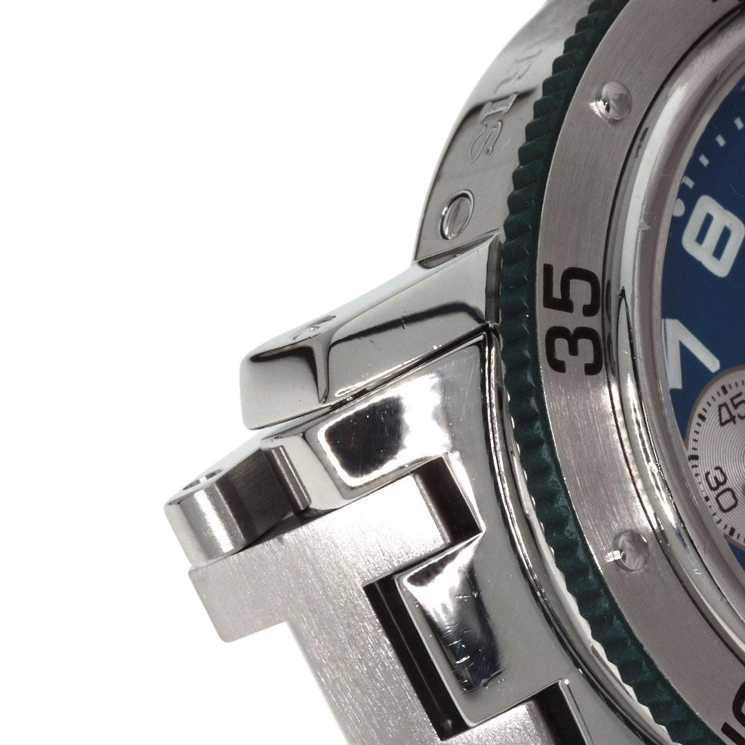 HERMES Watches Quartz CL2.317 Stainless Steel , Stainless Steel Silver Clipper diver blue dial Boys Used Authentic