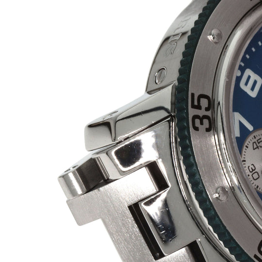 HERMES Watches Quartz CL2.317 Stainless Steel , Stainless Steel Silver Clipper diver blue dial Boys Used Authentic