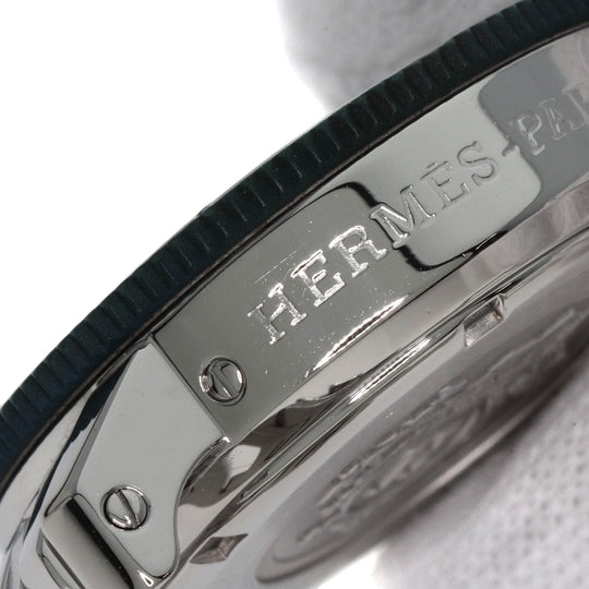 HERMES Watches Quartz CL2.317 Stainless Steel , Stainless Steel Silver Clipper diver blue dial Boys Used Authentic