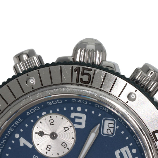 HERMES Watches Quartz CL2.317 Stainless Steel , Stainless Steel Silver Clipper diver blue dial Boys Used Authentic