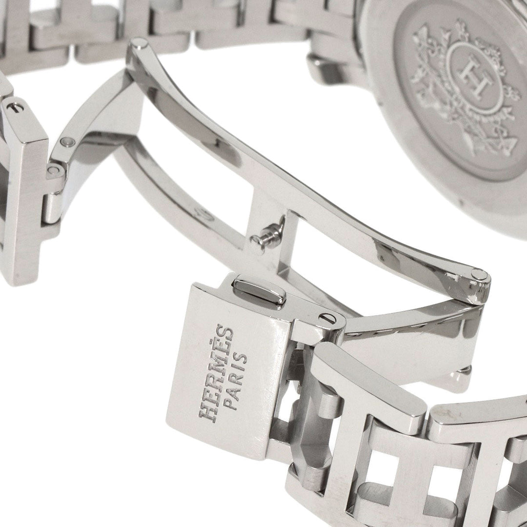 HERMES Watches Quartz CL2.317 Stainless Steel , Stainless Steel Silver Clipper diver blue dial Boys Used Authentic
