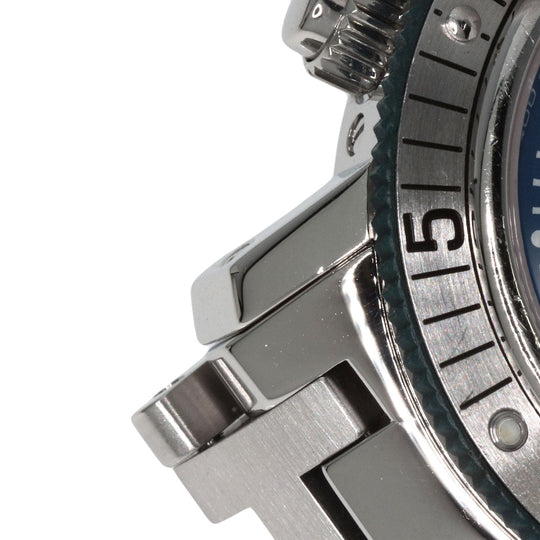 HERMES Watches Quartz CL2.317 Stainless Steel , Stainless Steel Silver Clipper diver blue dial Boys Used Authentic