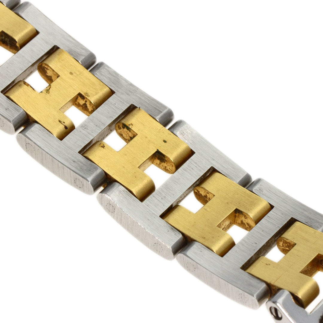 HERMES Watches Quartz CL4.220 Stainless Steel gold Clipper Old Belt Ivory dial