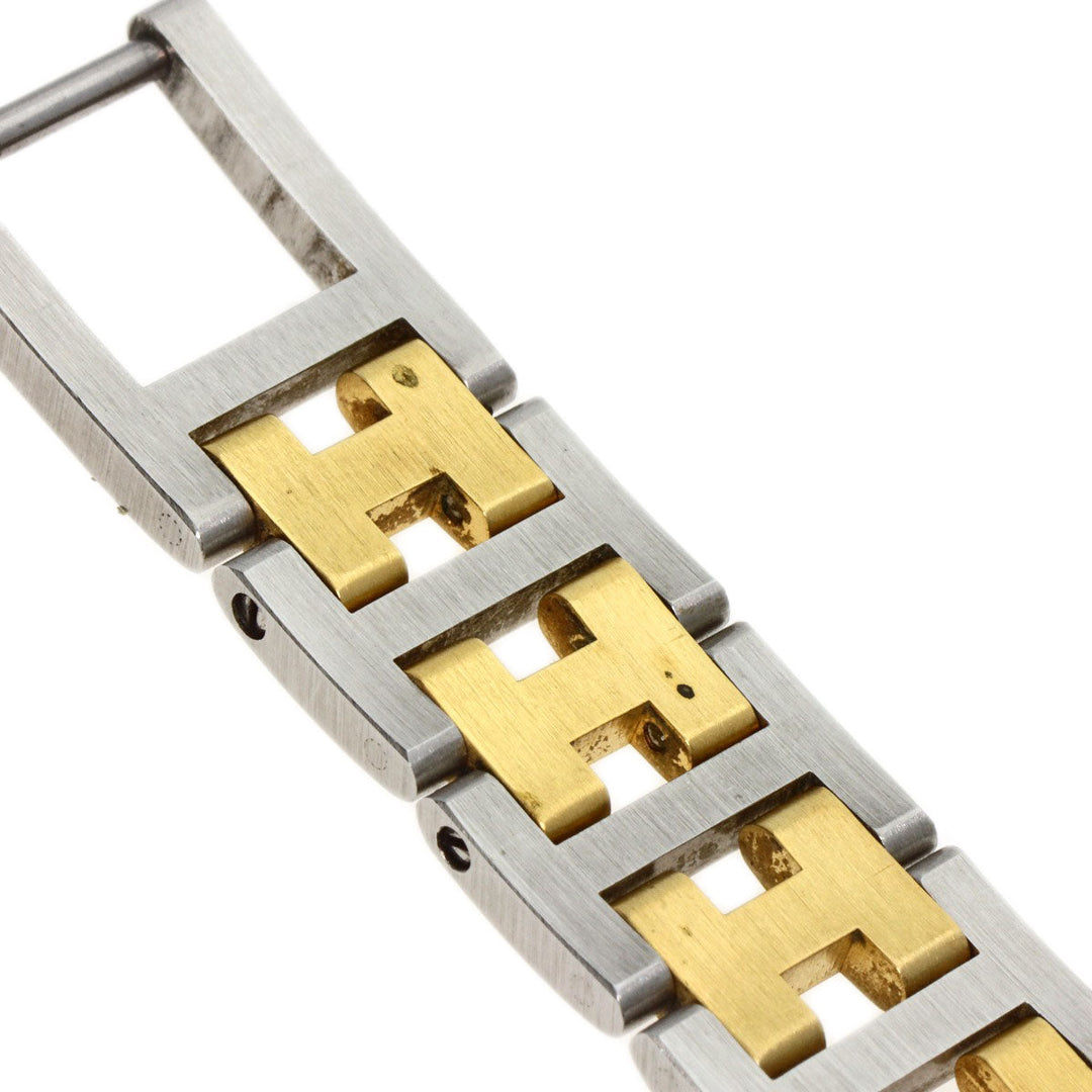 HERMES Watches Quartz CL4.220 Stainless Steel gold Clipper Old Belt Ivory dial