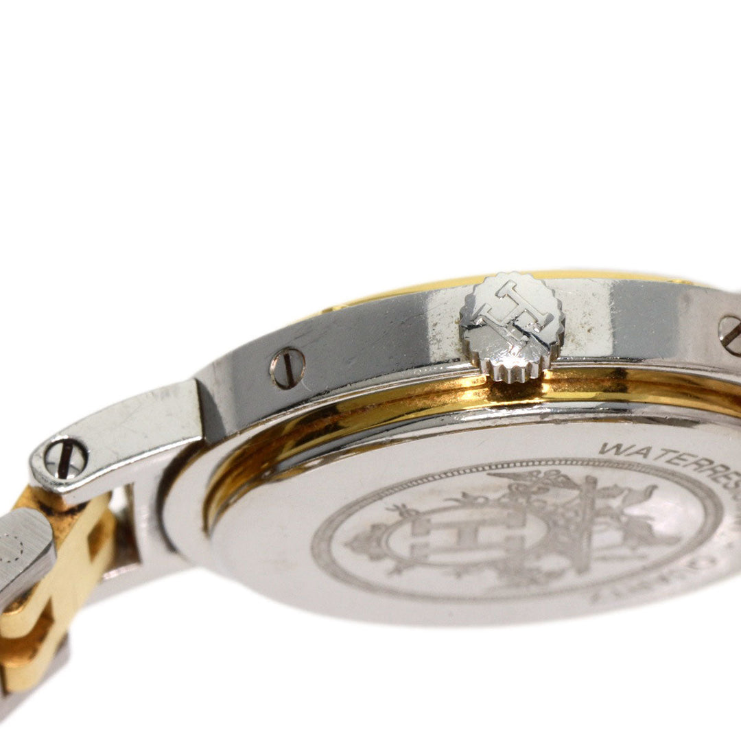 HERMES Watches Quartz CL4.220 Stainless Steel gold Clipper Old Belt Ivory dial
