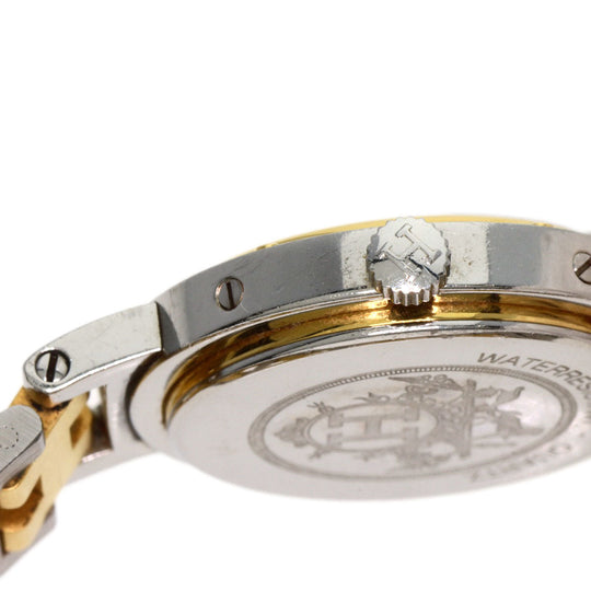 HERMES Watches Quartz CL4.220 Stainless Steel gold Clipper Old Belt Ivory dial