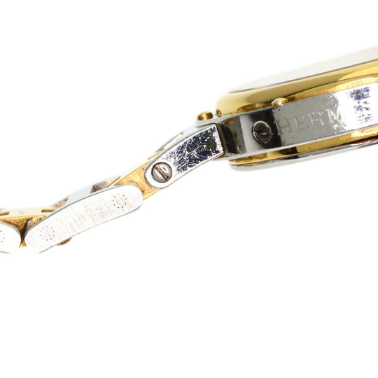 HERMES Watches Quartz CL4.220 Stainless Steel gold Clipper Old Belt Ivory dial
