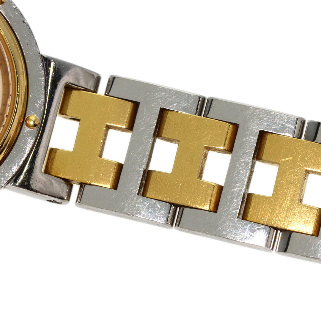 HERMES Watches Quartz CL4.220 Stainless Steel gold Clipper Old Belt Ivory dial