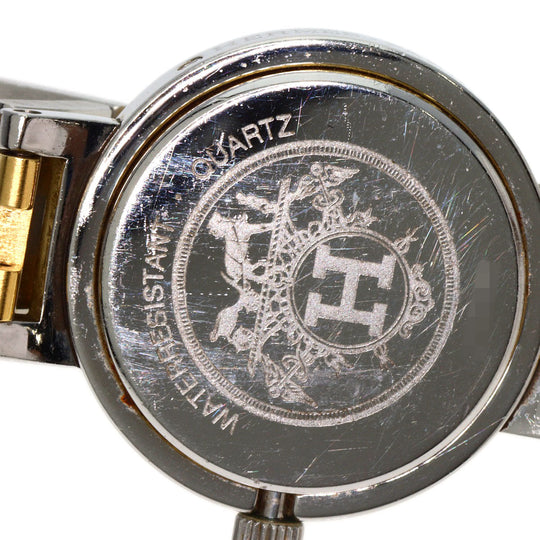 HERMES Watches Quartz CL4.220 Stainless Steel gold Clipper Old Belt Ivory dial