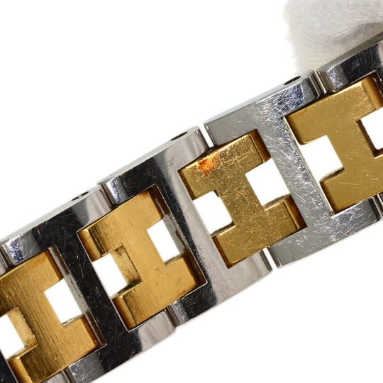 HERMES Watches Quartz CL4.220 Stainless Steel gold Clipper Old Belt Ivory dial