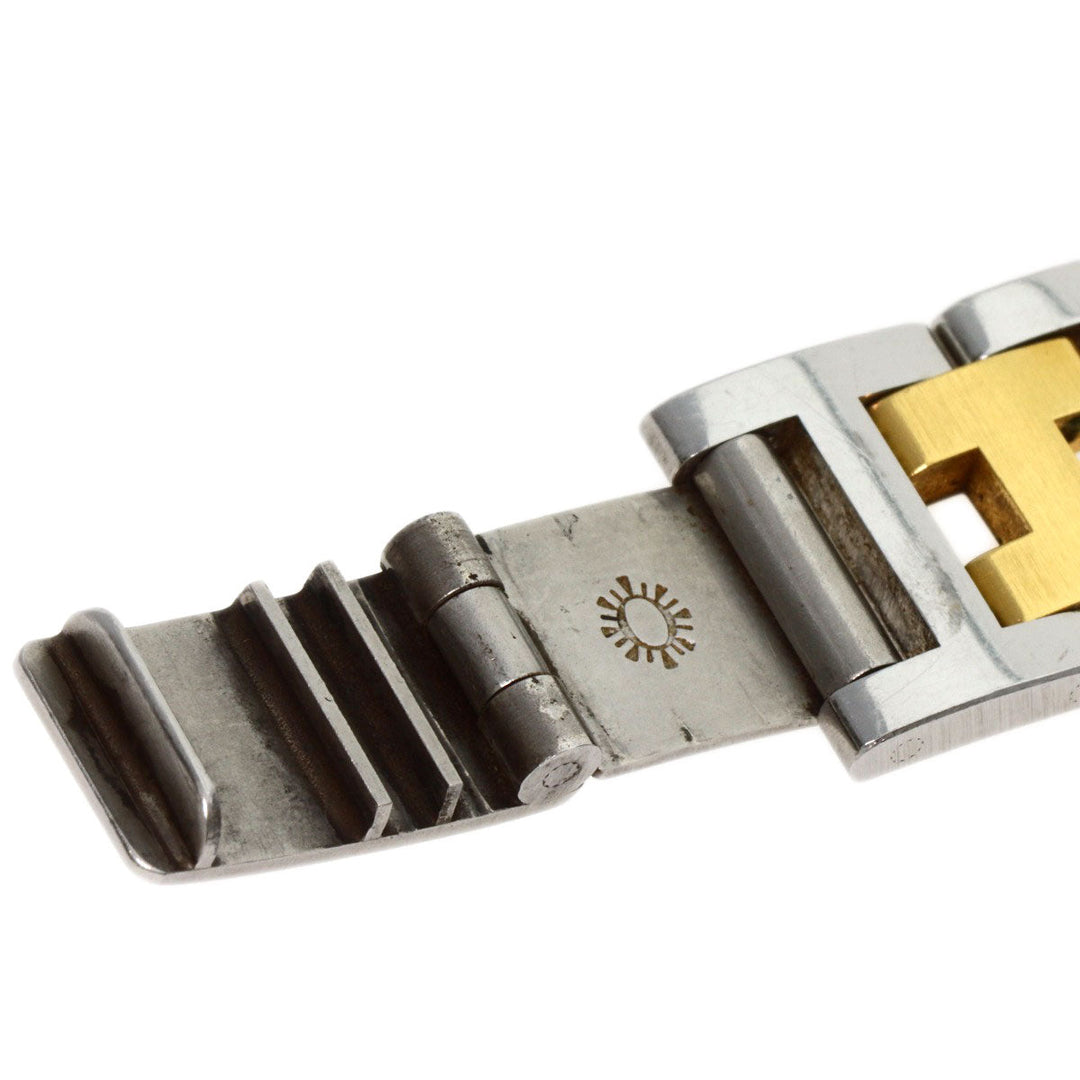HERMES Watches Quartz CL4.220 Stainless Steel gold Clipper Old Belt Ivory dial