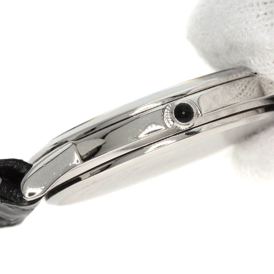 SEIKO Watches Quartz 4J80-0A10 PT950 , leather Silver CREDOR Silver dial Women Used Authentic