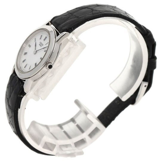 SEIKO Watches Quartz 4J80-0A10 PT950 , leather Silver CREDOR Silver dial Women Used Authentic