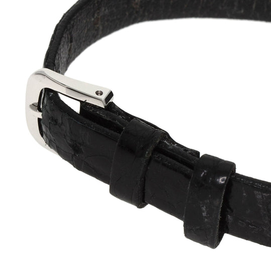 SEIKO Watches Quartz 4J80-0A10 PT950 , leather Silver CREDOR Silver dial Women Used Authentic