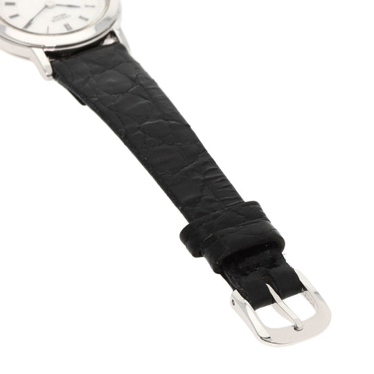 SEIKO Watches Quartz 4J80-0A10 PT950 , leather Silver CREDOR Silver dial Women Used Authentic