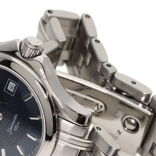 OMEGA Watches Quartz 2571.81 Stainless Steel , Stainless Steel Silver Seamaster120 blue dial Women Used Authentic