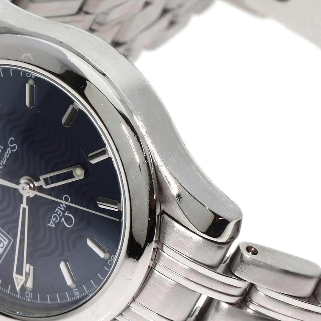 OMEGA Watches Quartz 2571.81 Stainless Steel , Stainless Steel Silver Seamaster120 blue dial Women Used Authentic