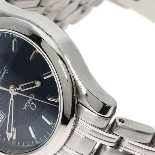 OMEGA Watches Quartz 2571.81 Stainless Steel , Stainless Steel Silver Seamaster120 blue dial Women Used Authentic