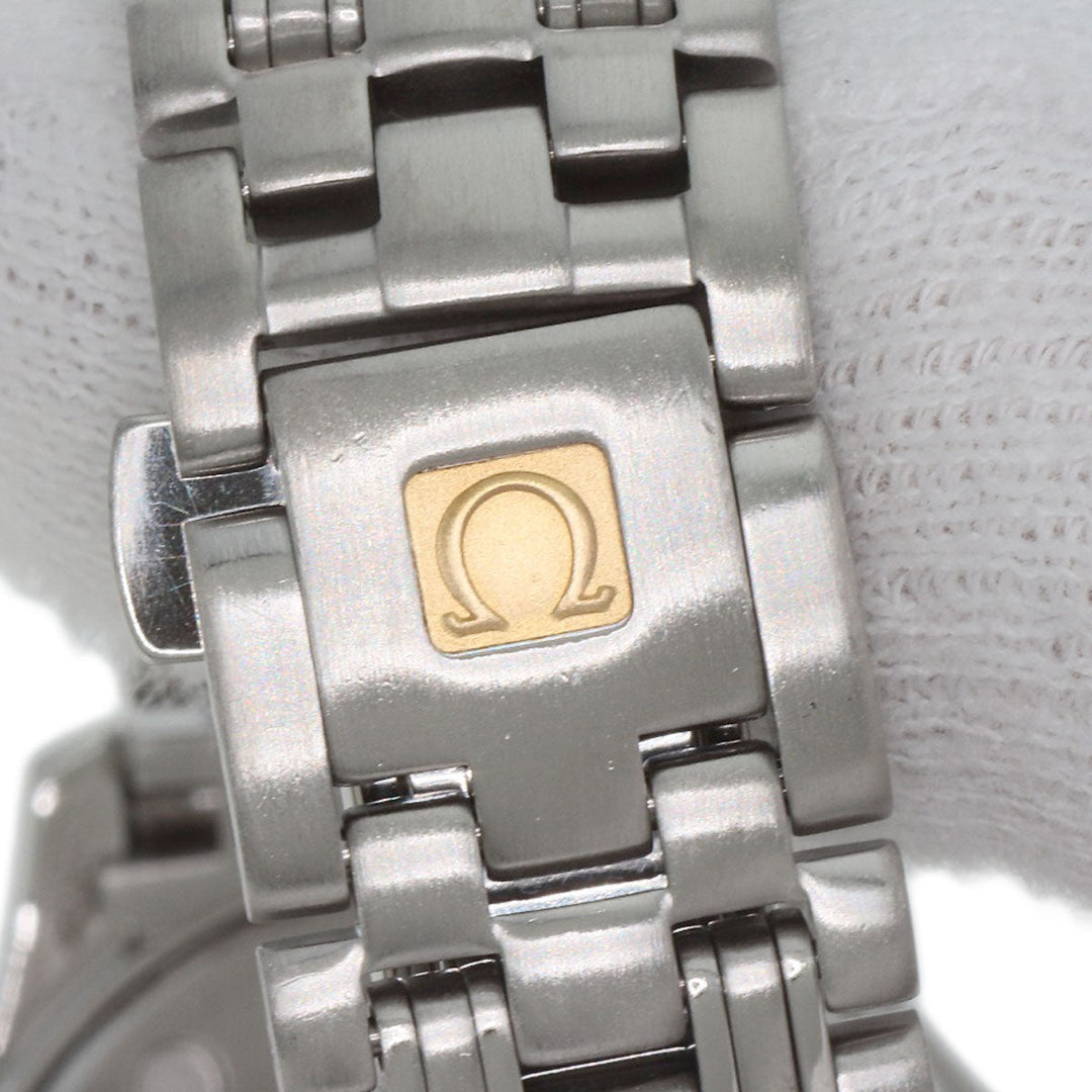 OMEGA Watches Quartz 2571.81 Stainless Steel , Stainless Steel Silver Seamaster120 blue dial Women Used Authentic