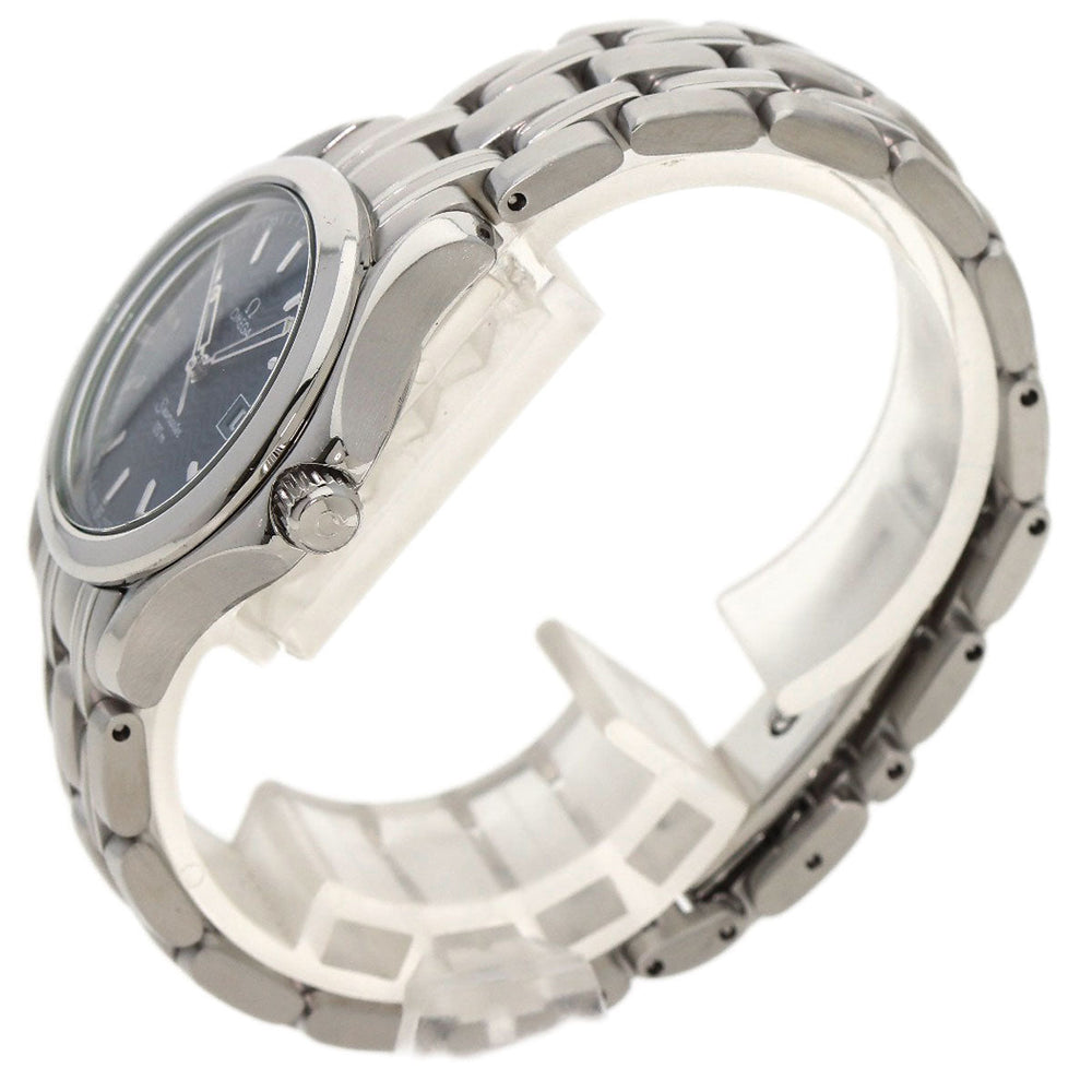 OMEGA Watches Quartz 2571.81 Stainless Steel , Stainless Steel Silver Seamaster120 blue dial Women Used Authentic