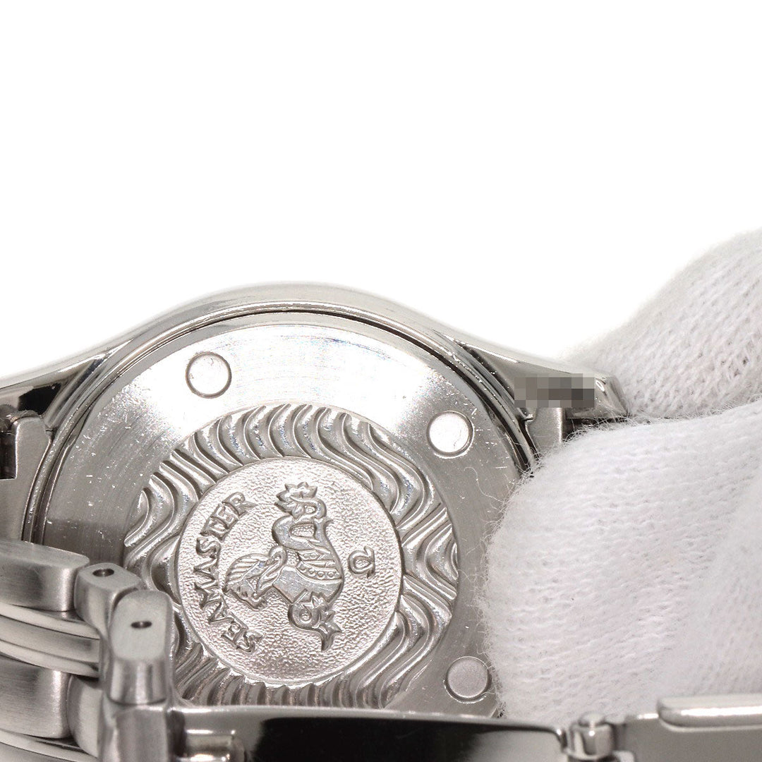OMEGA Watches Quartz 2571.81 Stainless Steel , Stainless Steel Silver Seamaster120 blue dial Women Used Authentic