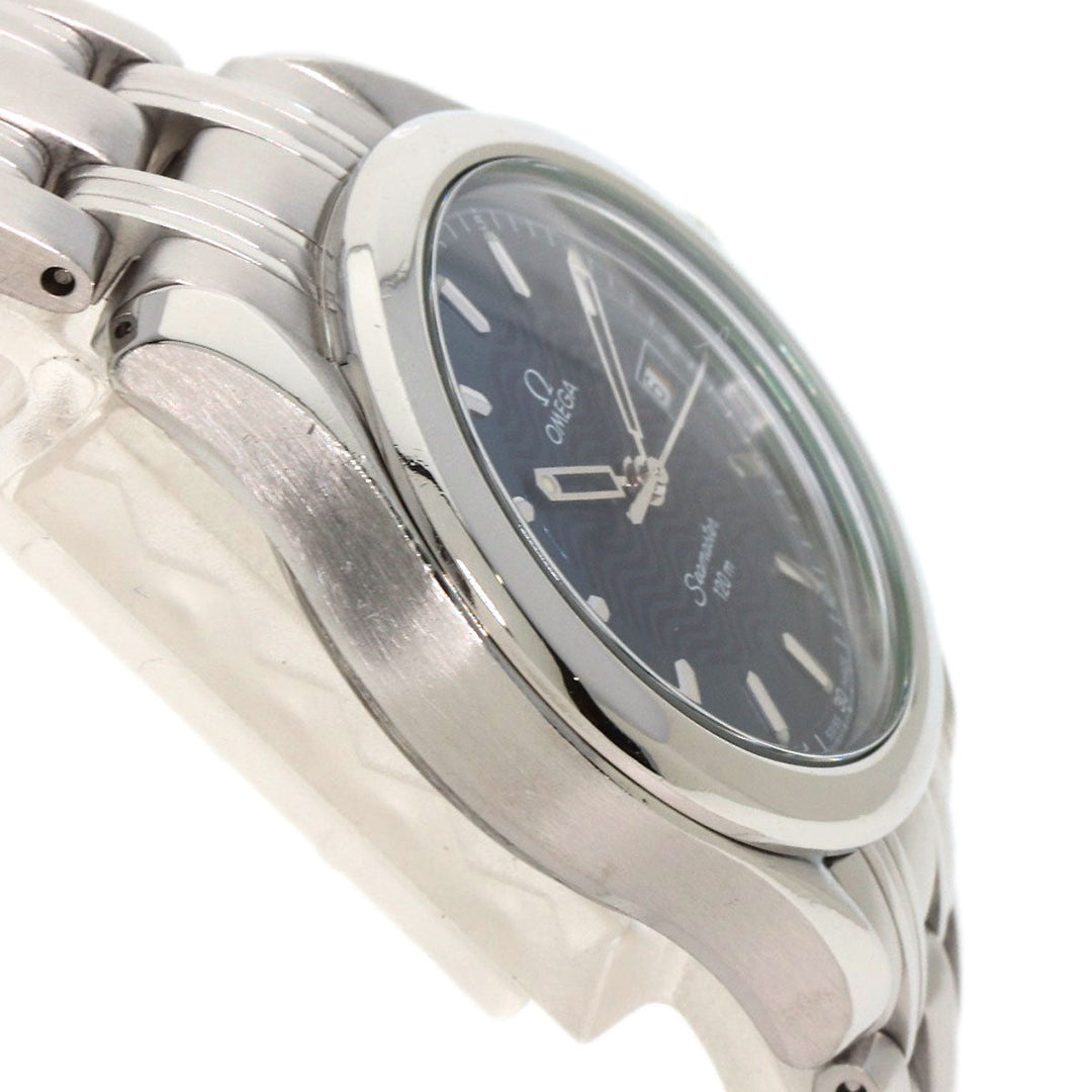 OMEGA Watches Quartz 2571.81 Stainless Steel , Stainless Steel Silver Seamaster120 blue dial Women Used Authentic