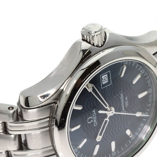 OMEGA Watches Quartz 2571.81 Stainless Steel , Stainless Steel Silver Seamaster120 blue dial Women Used Authentic