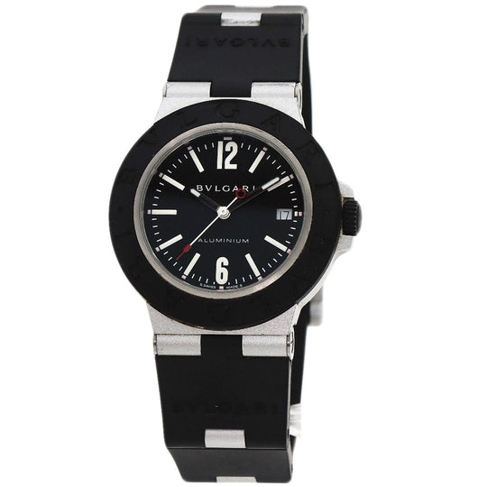 BVLGARI Watches Mechanical Automatic BB40AT Aluminum, Rubber black Aluminum date black dial mens Used Authentic