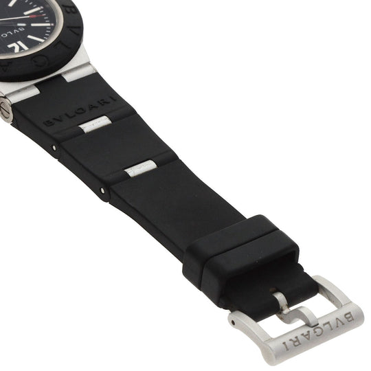 BVLGARI Watches Mechanical Automatic BB40AT Aluminum, Rubber black Aluminum date black dial mens Used Authentic