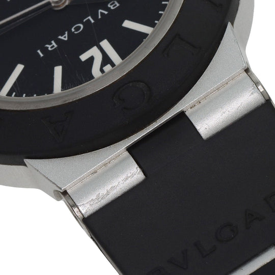BVLGARI Watches Mechanical Automatic BB40AT Aluminum, Rubber black Aluminum date black dial mens Used Authentic