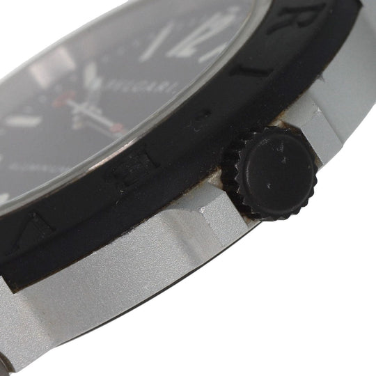 BVLGARI Watches Mechanical Automatic BB40AT Aluminum, Rubber black Aluminum date black dial mens Used Authentic