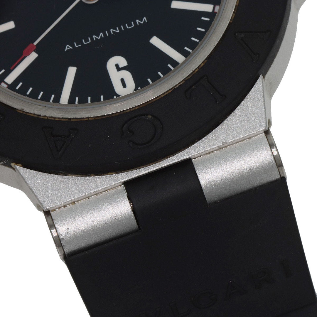 BVLGARI Watches Mechanical Automatic BB40AT Aluminum, Rubber black Aluminum date black dial mens Used Authentic