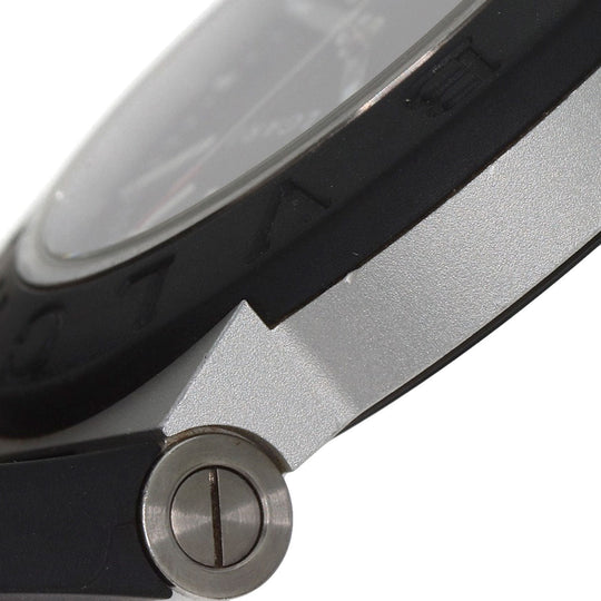 BVLGARI Watches Mechanical Automatic BB40AT Aluminum, Rubber black Aluminum date black dial mens Used Authentic